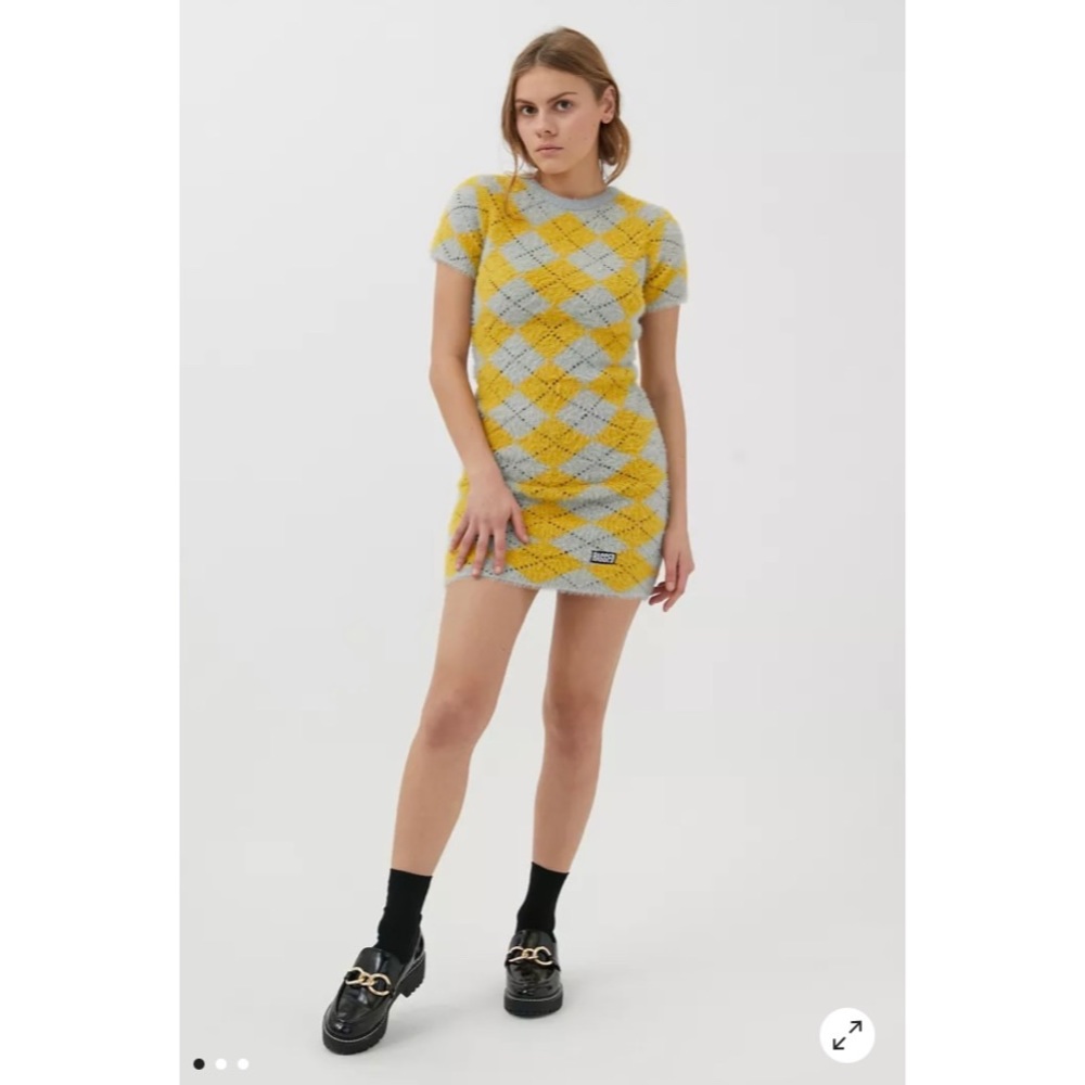 NEW! The Ragged Priest Utopia Argyle Mini Dress